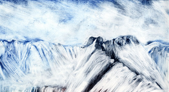 Snow, Crinkle Crags & Bowfell, Langdale