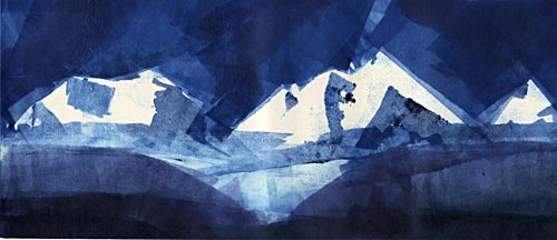 Kabru and Kangchenjunga from Pelling: series 3