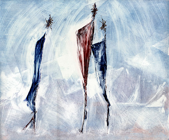 Prayer Flags, Danphebir Peak, Sikkim Him 