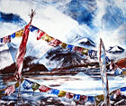Prayer Flags, Lam Pokri, Sikkim Himalaya I