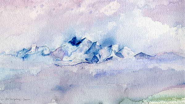 Kangchenjunga from Darjeeling - Dawn