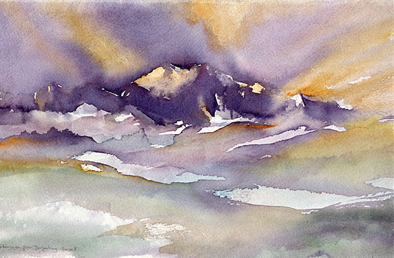 Kangchenjunga from Darjeeling - Sunset