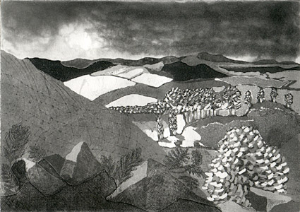 Simonside from Rothbury, Northumberland