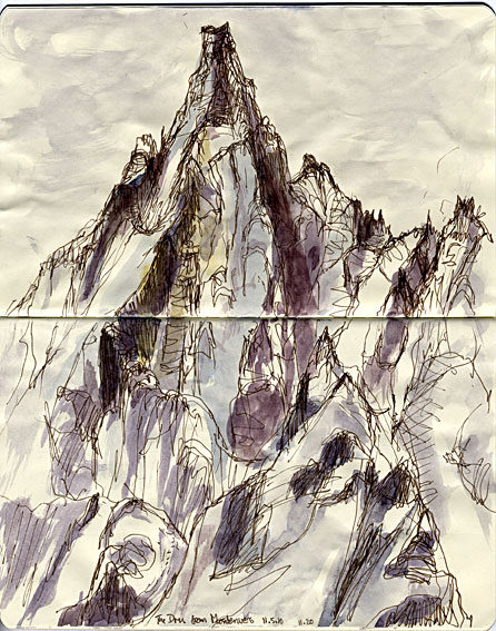 Les Drus from above Montenvers, Chamonix