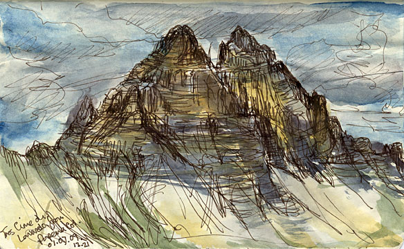 Tres Cime from Popena