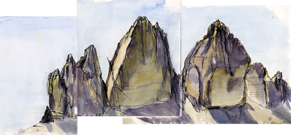 Tres Cime from Rif. Locatelli