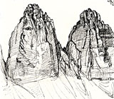 Cima Grande from Rif. Locatelli