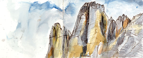 Tres Cime from Col di Mezzo