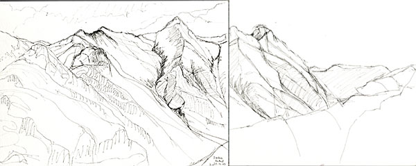 The Sisters, Kintail, from Ratagan