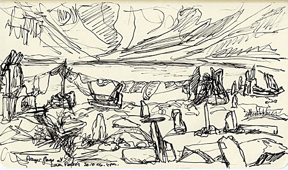 Prayer flags at Lam Pokhri