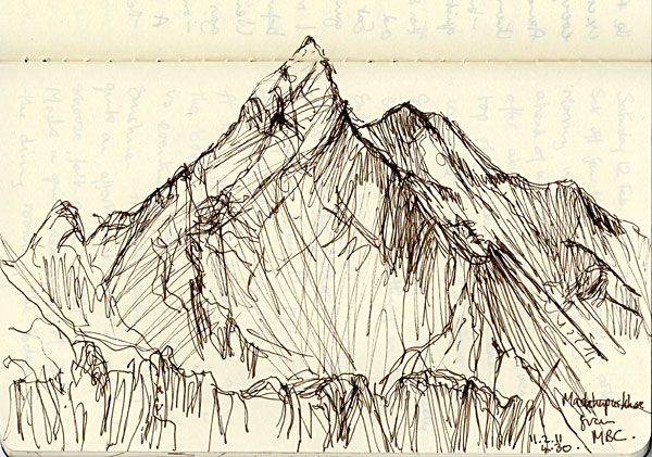 Machhupuchhare from Machhupuchhare Base Camp 