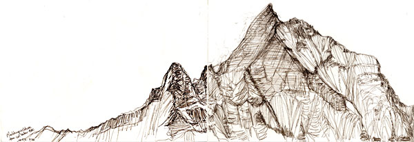 Machhupuchhare from col below Annapurna Base Camp