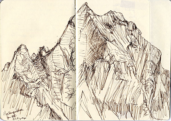 Machhupuchhare from Lodge, Annapurna Base Camp