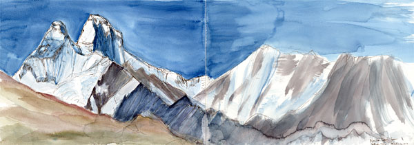 Nanda Devi from above Tola