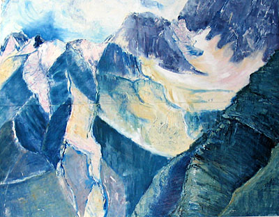 Julian alps prep sketch oil